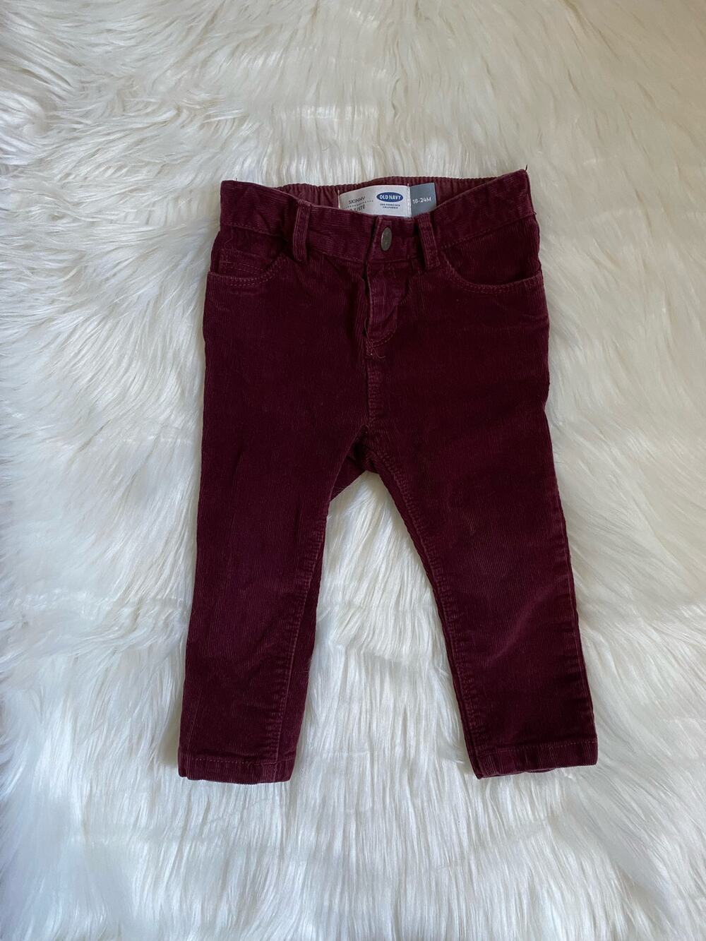 Old Navy 18-24m Purple Corduroy Skinny Pants